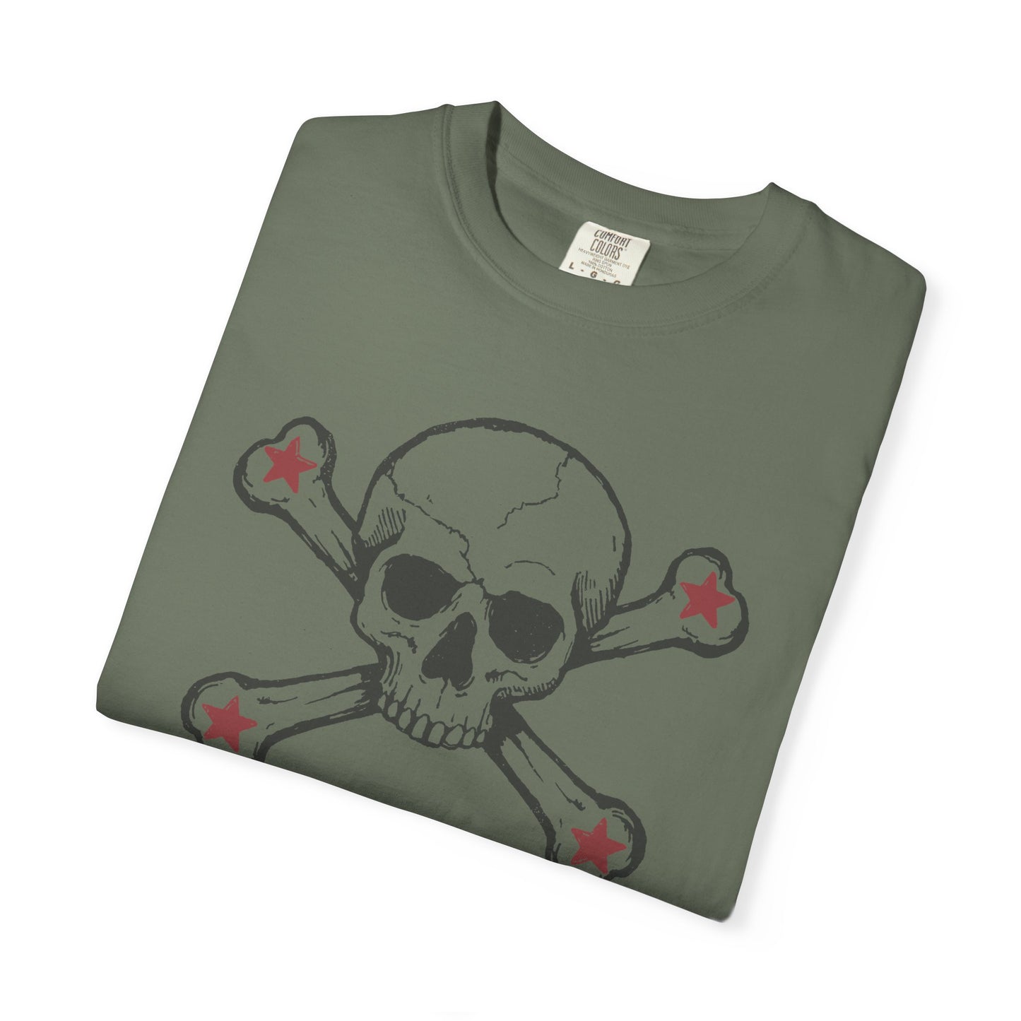 Skull and Bones Red Star Rock Tshirt