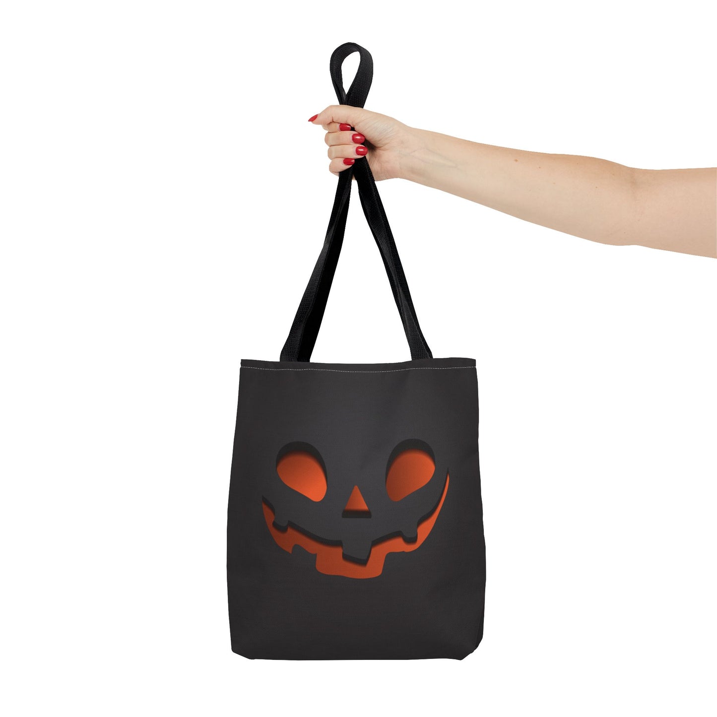 Halloween Black Pumpkin Tote Bag 3 sizes