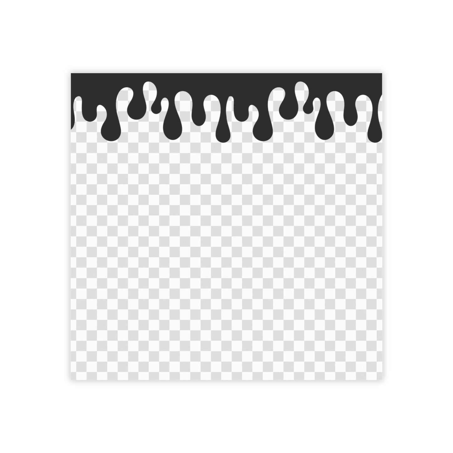 Checkered Drip Pattern Post-it® Note Pads 3x3 4x3