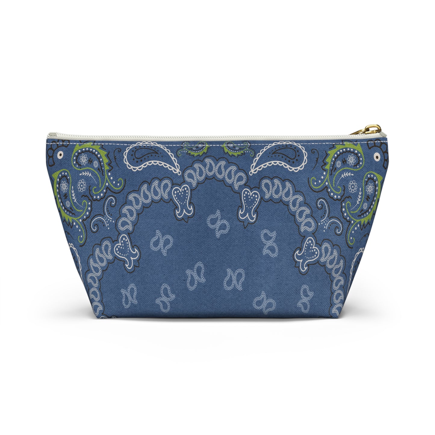 Blue Bandana Accessory Pouch w T-bottom