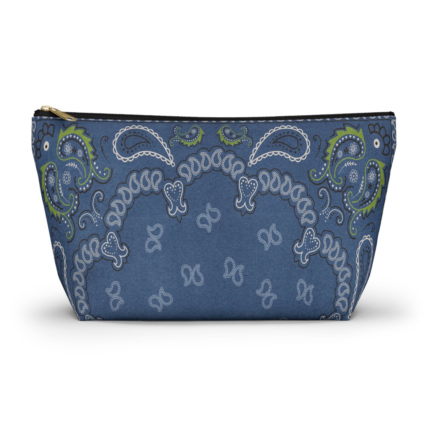 Blue Bandana Accessory Pouch w T-bottom