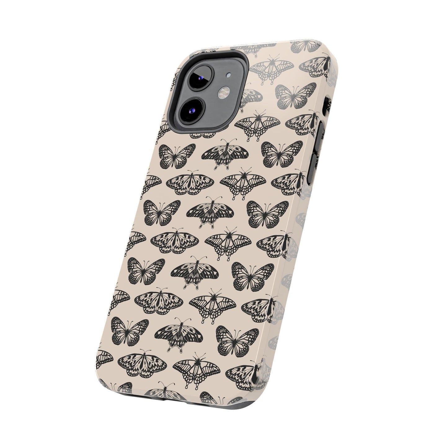 Vintage Black Butterfly Tough Phone Cases