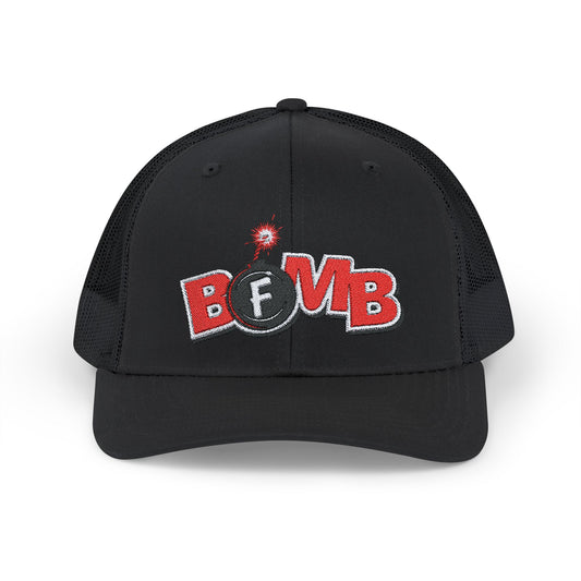 F Bomb Embroidery Snapback Trucker Cap