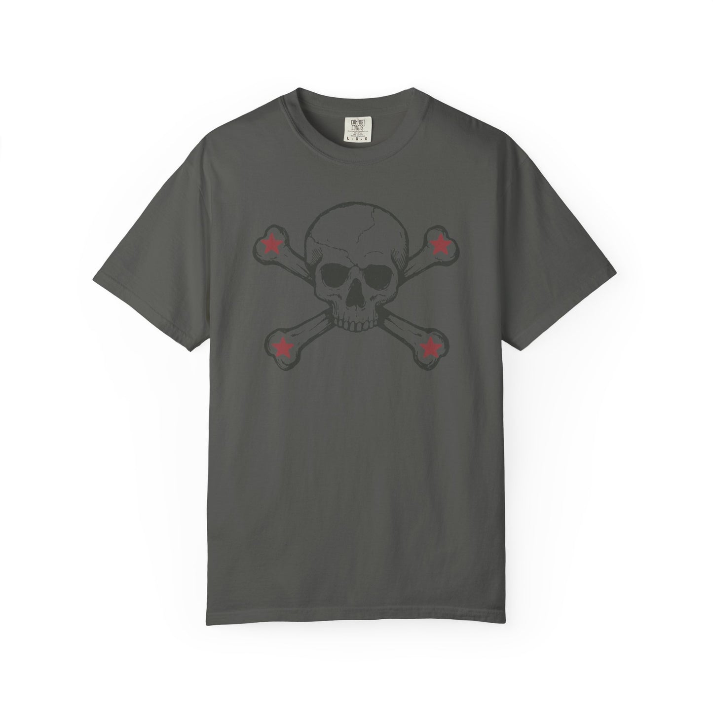 Skull and stars Rock-n-Roll Color Comfort Graphic Tee