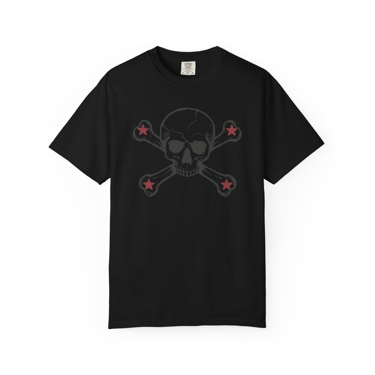 Skull and Bones Red Star Rock Tshirt