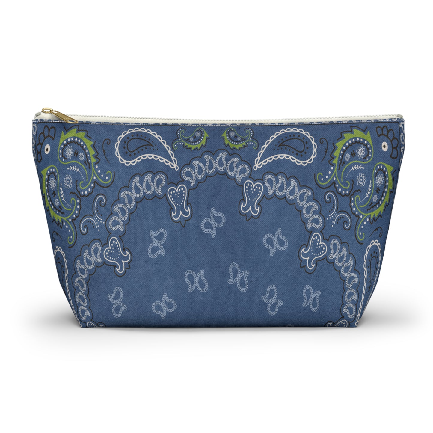 Blue Bandana Accessory Pouch w T-bottom