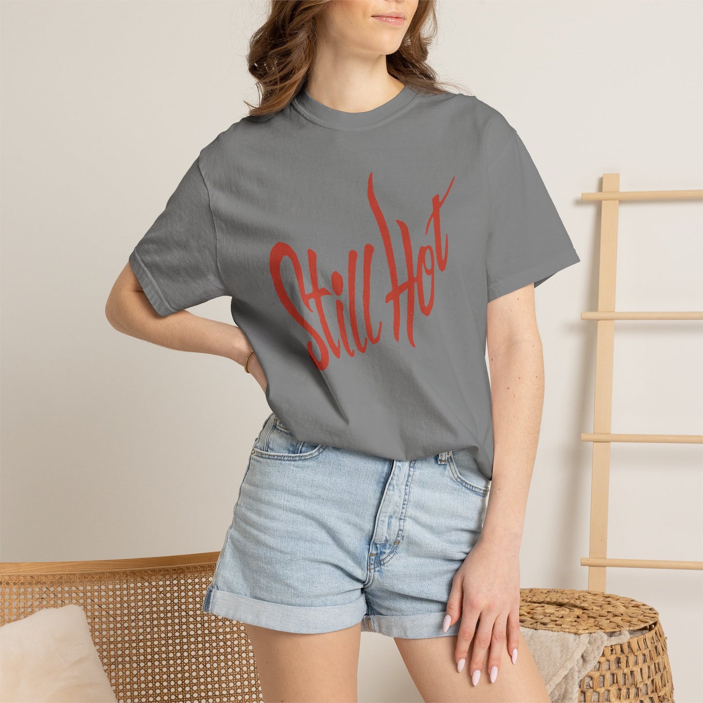 Vintage Still Hot text Comfort Graphic Tee