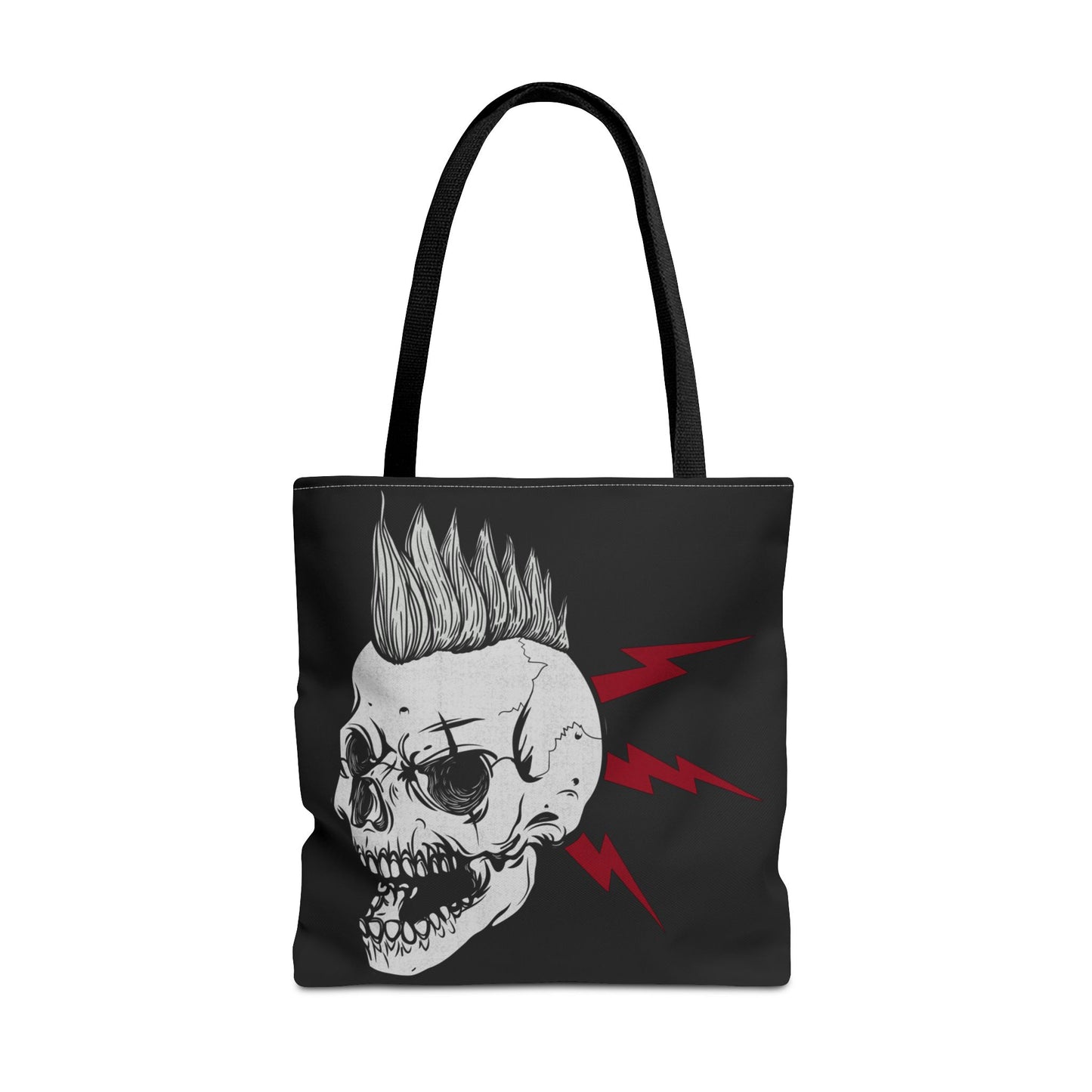 Punk Is Not Dead Skull Mohawk Tote Bag 3 sizes