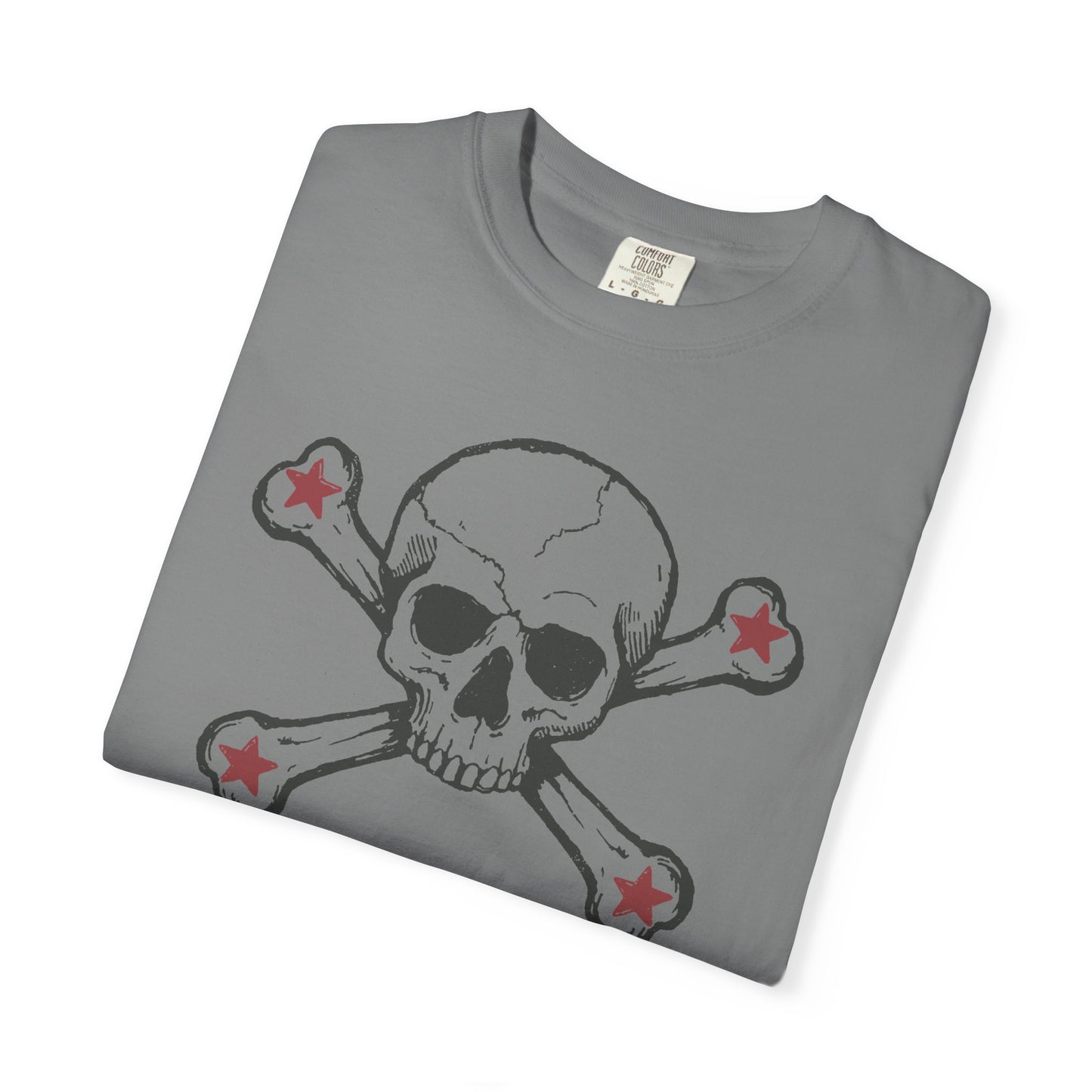 Skull and stars Rock-n-Roll Color Comfort Graphic Tee