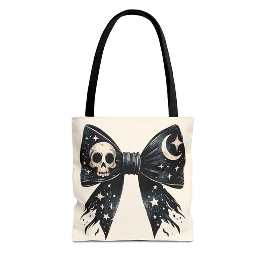 Skull Coquette Tote Bag