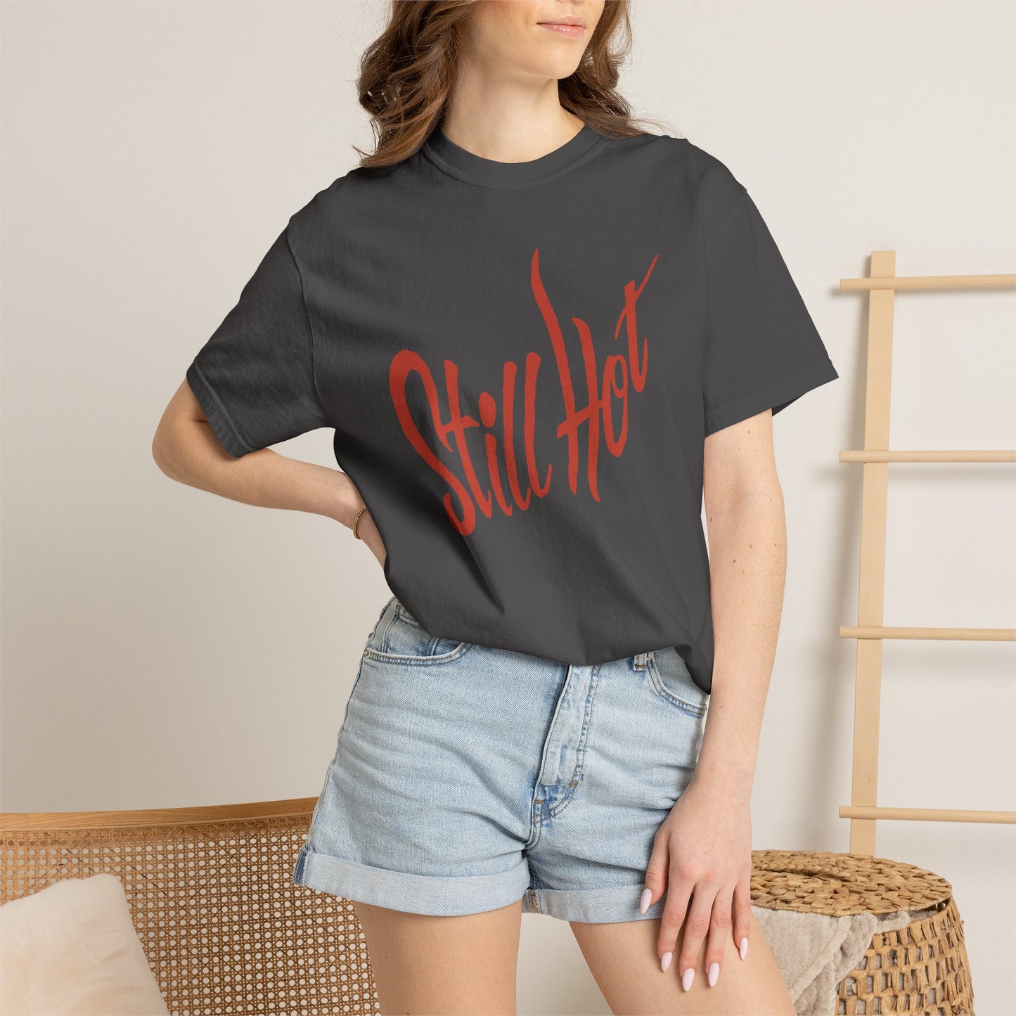 Vintage Still Hot text Comfort Graphic Tee