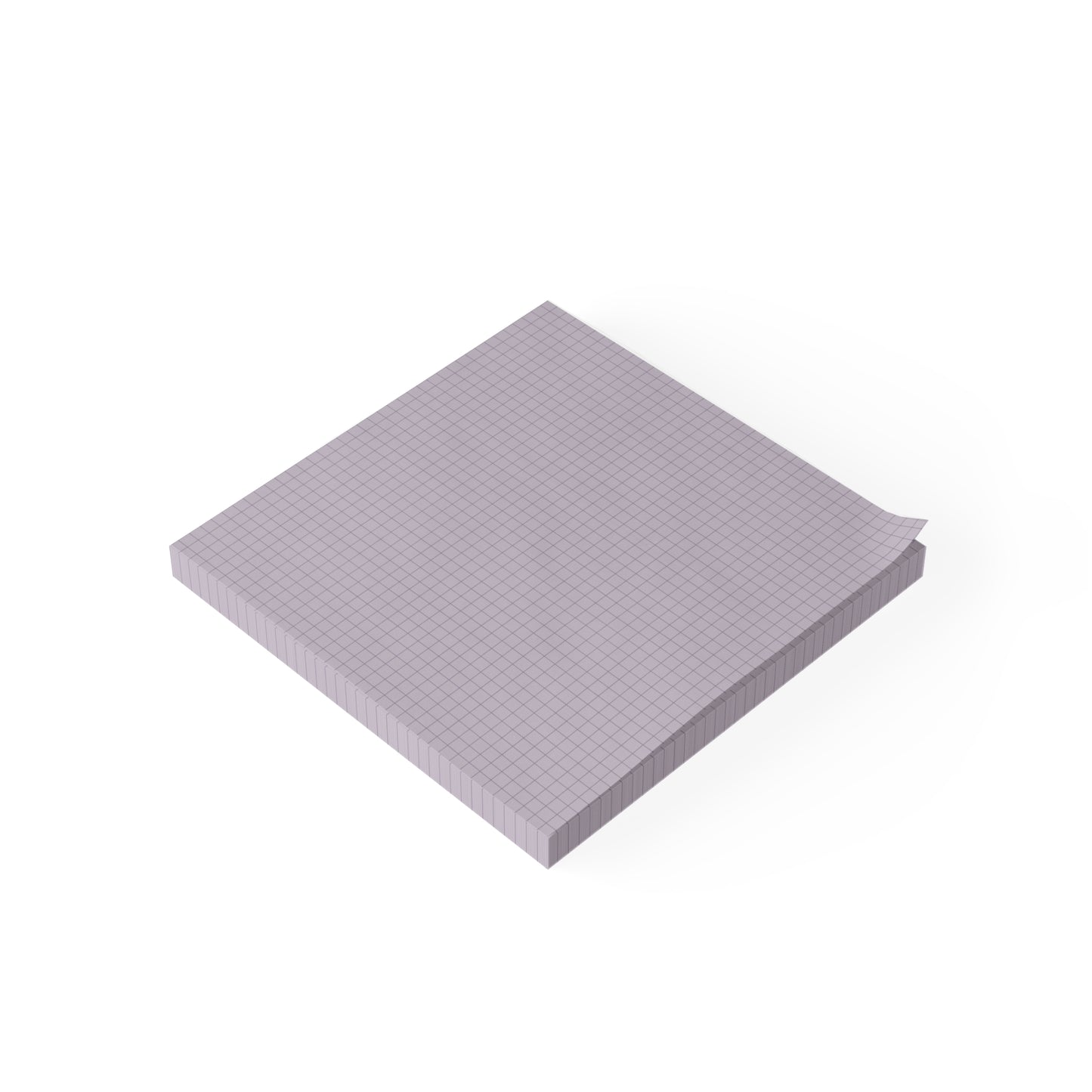 Grid Pattern Post-it® Note Pads - Lavender 3x3 4x3