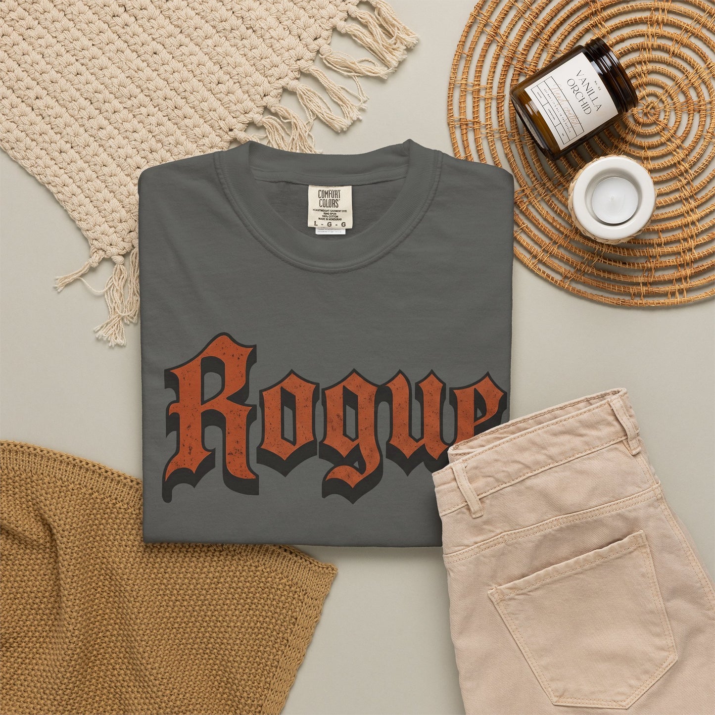 Gothic Rogue Text Comfort Graphic Tee
