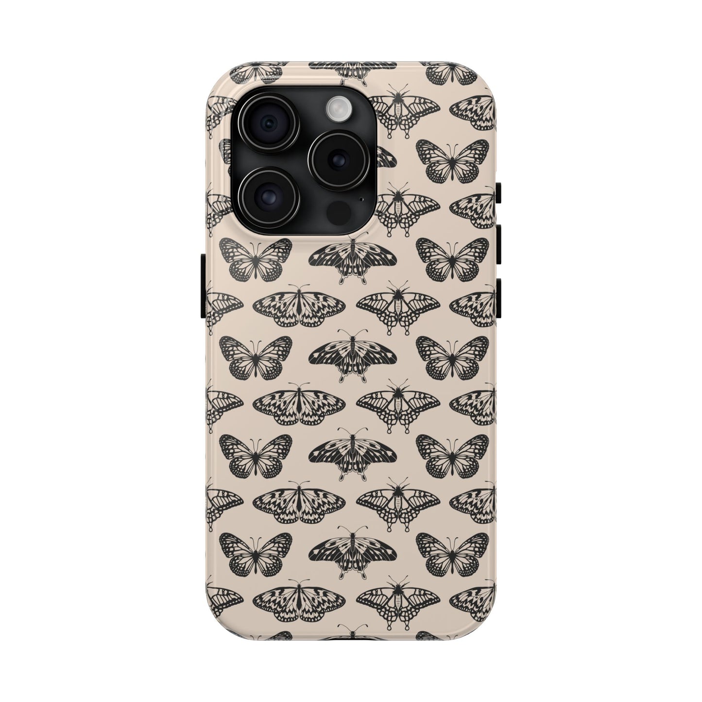 Vintage Black Butterfly Tough Phone Cases