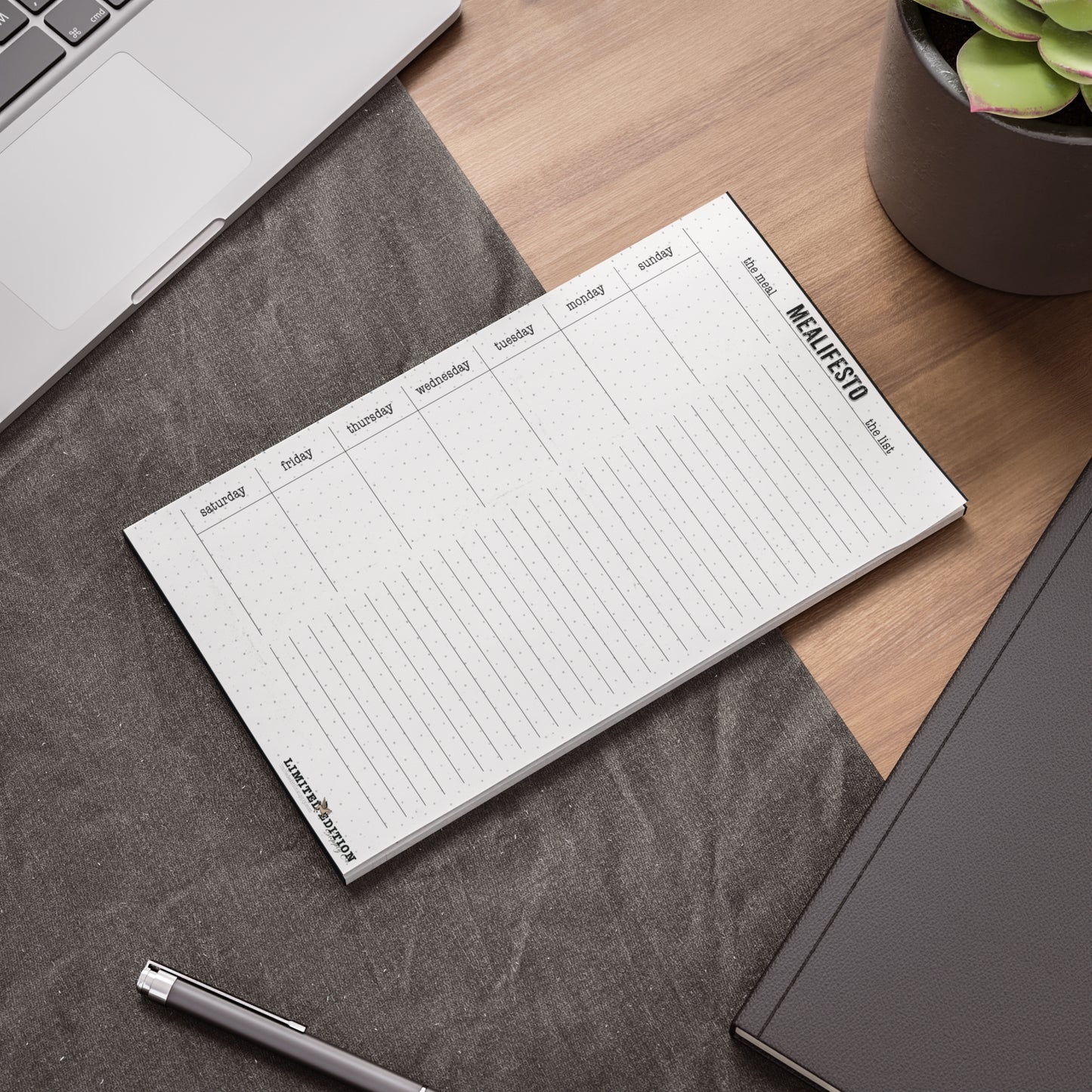 Mealifesto® Weekly Meal planning 10x6 Post-it® Note Pads!