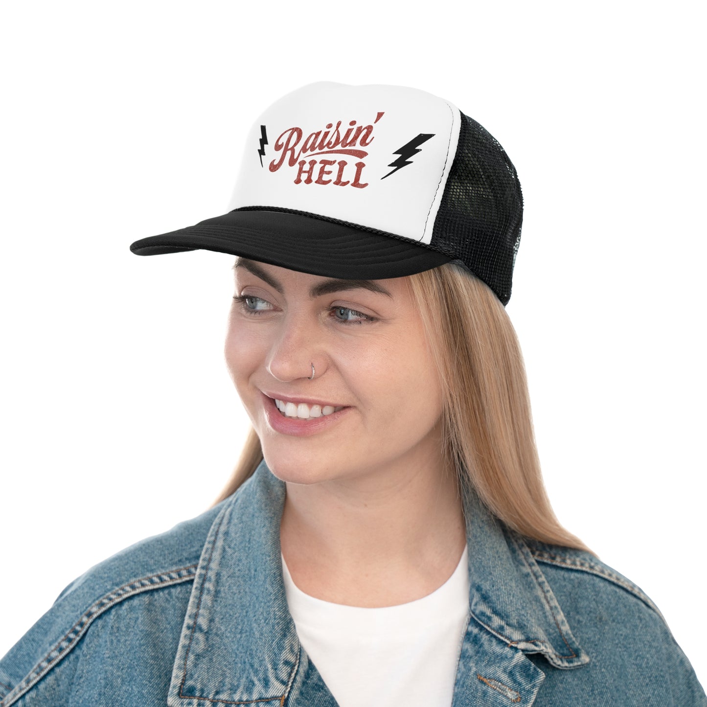 Raising Hell Trucker Caps