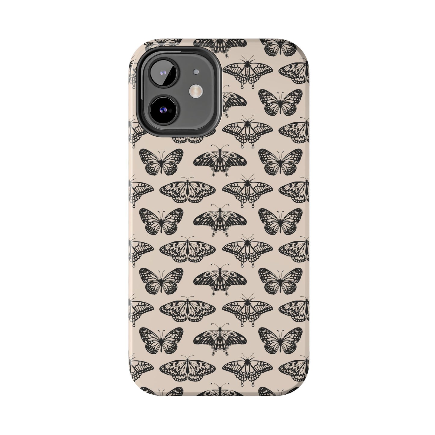 Vintage Black Butterfly Tough Phone Cases