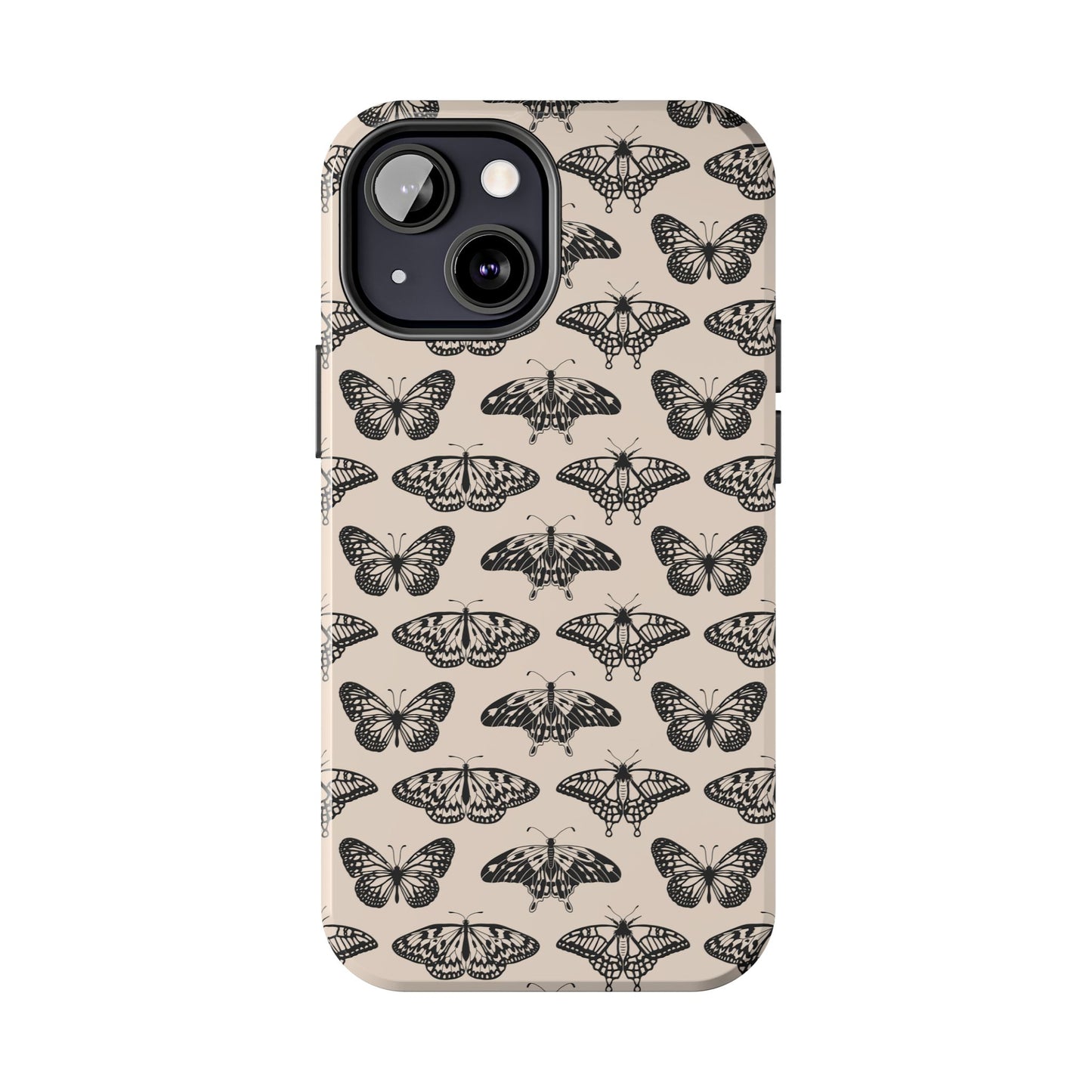 Vintage Black Butterfly Tough Phone Cases