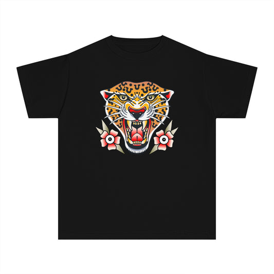 Rebel Leopard Youth Midweight Comfort Colors Tee