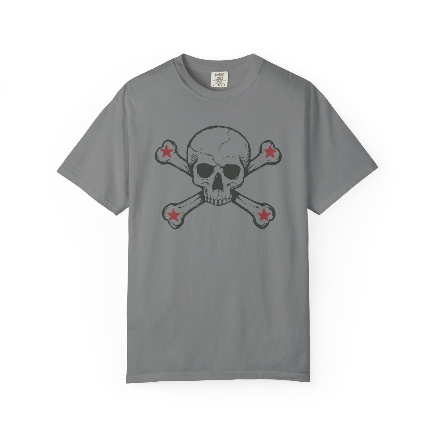 Skull and Bones Red Star Rock Tshirt