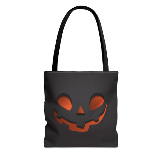 Halloween Black Pumpkin Tote Bag