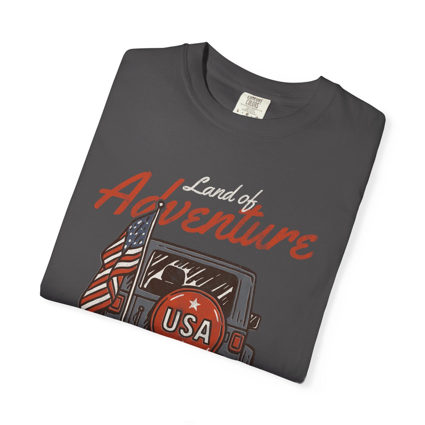 Adventure USA 4x4 Vehicle T‑Shirt — Patriotic Off‑Road Graphic Tee