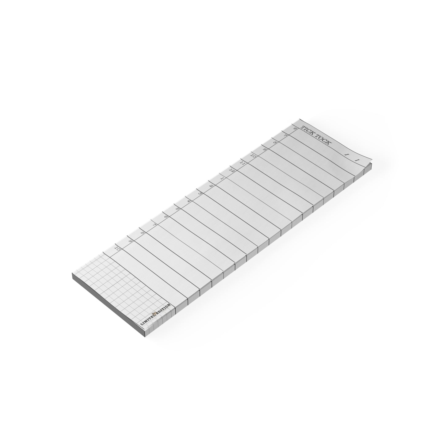 Tick Tock® Hourly Daily To Do slim Post-it® note pad