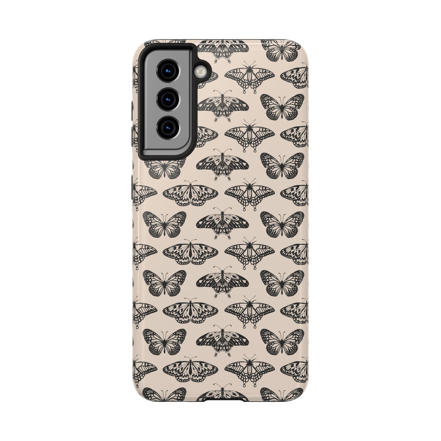 Vintage Black Butterfly Tough Phone Cases