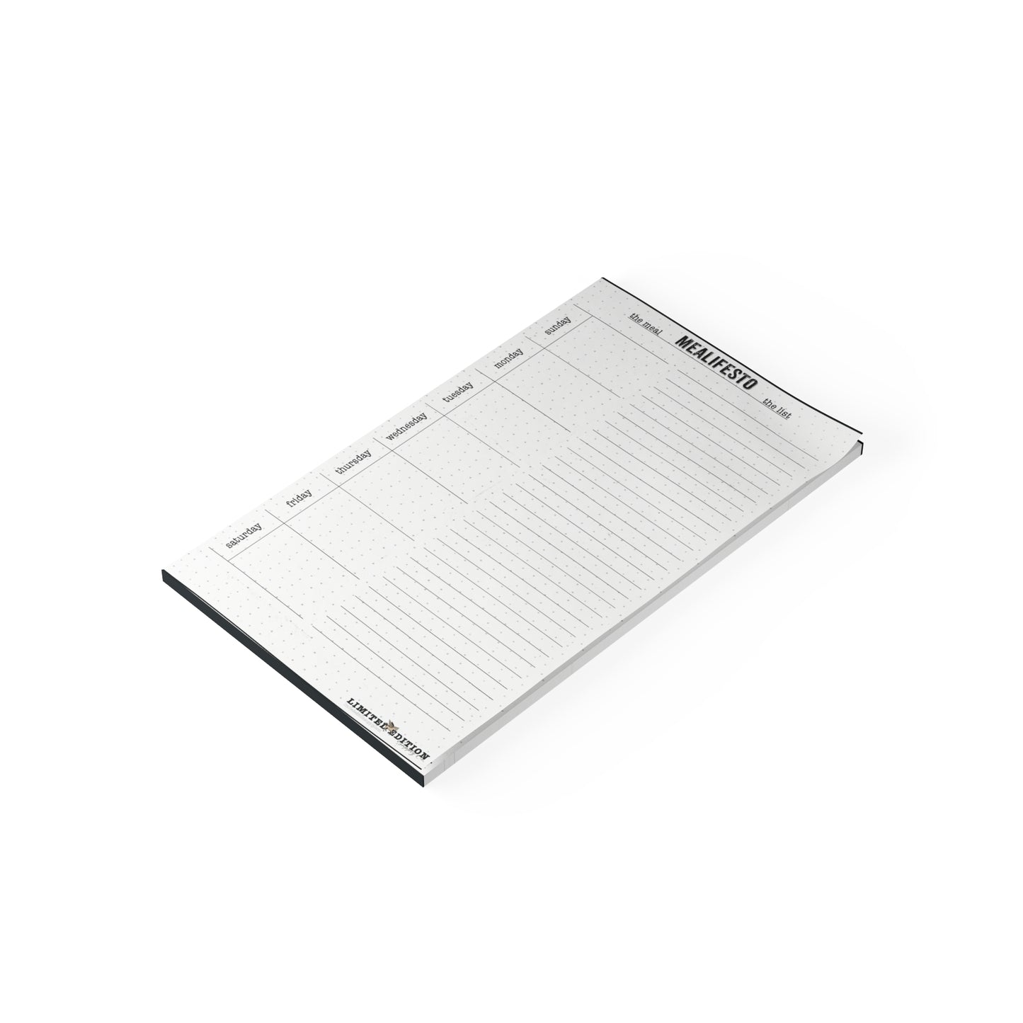 Mealifesto® Weekly Meal planning 10x6 Post-it® Note Pads!