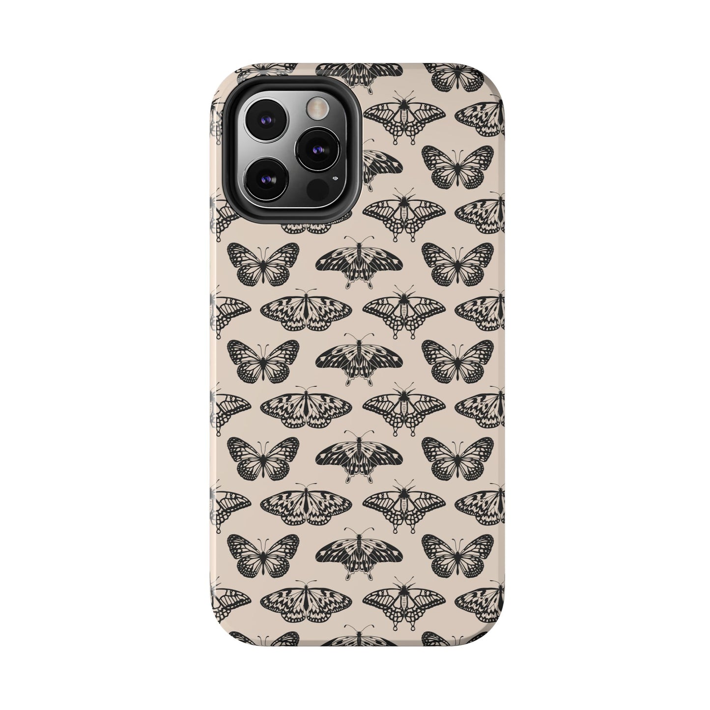 Vintage Black Butterfly Tough Phone Cases