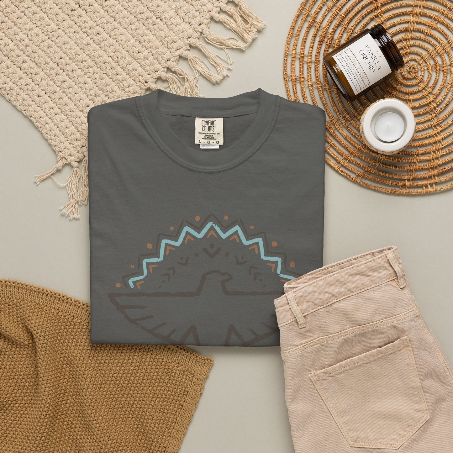 Boho Southwest Bird Comfort Graphic Tee