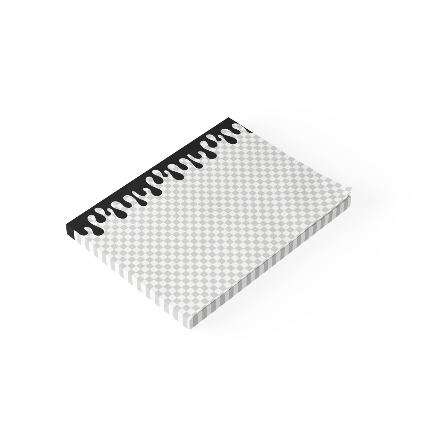 Checkered Drip Pattern Post-it® Note Pads 3x3 4x3