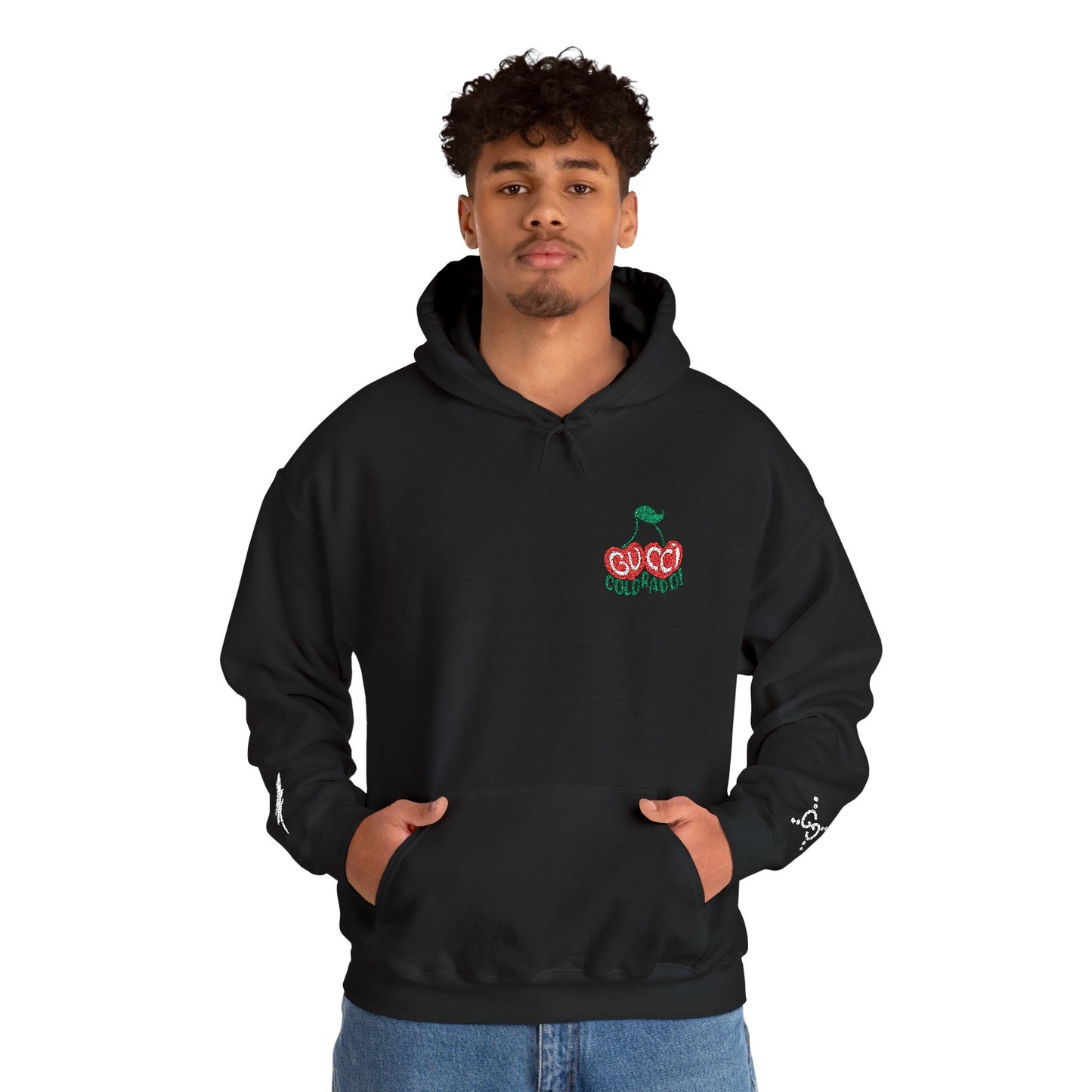 Trendy GG Cherry Colorado Embroidery Unisex Heavy Blend™ Hooded Sweatshirt Parody