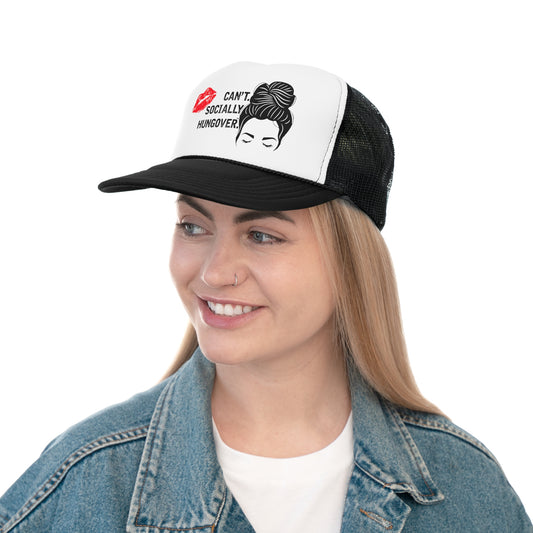 Can't Socially Hungerover Trucker Caps