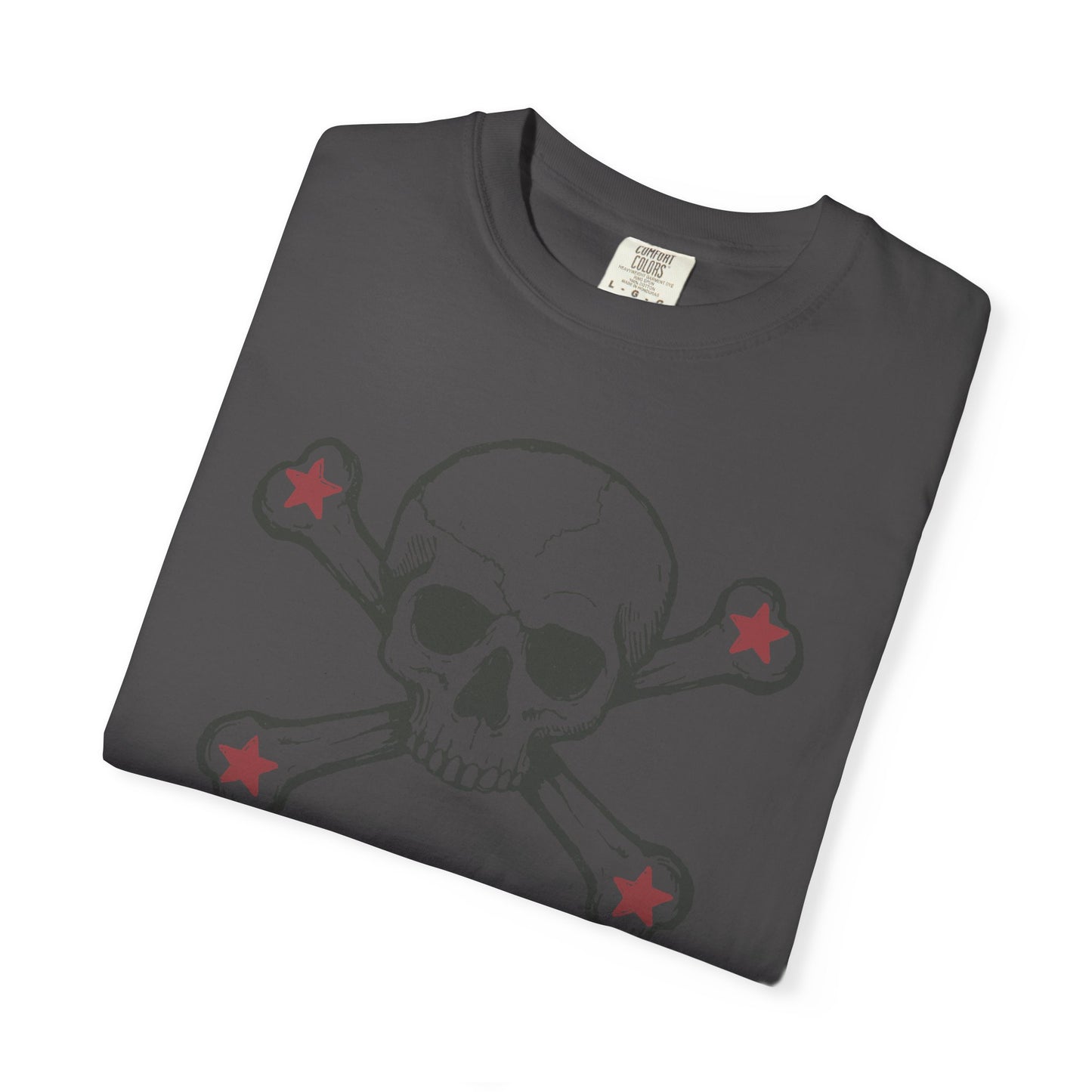 Skull and stars Rock-n-Roll Color Comfort Graphic Tee
