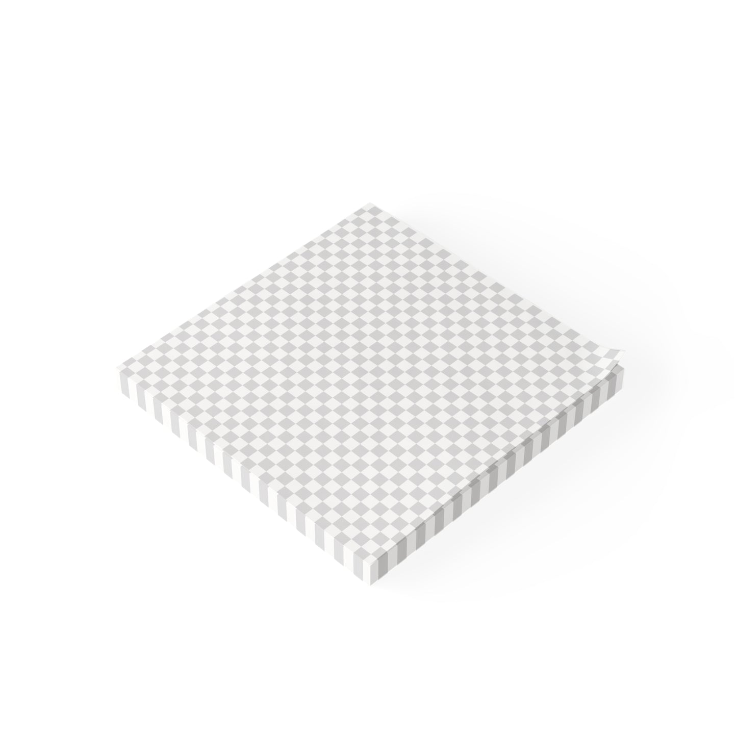 Checkered Pattern Post-it® Note Pads 3x3 4x3