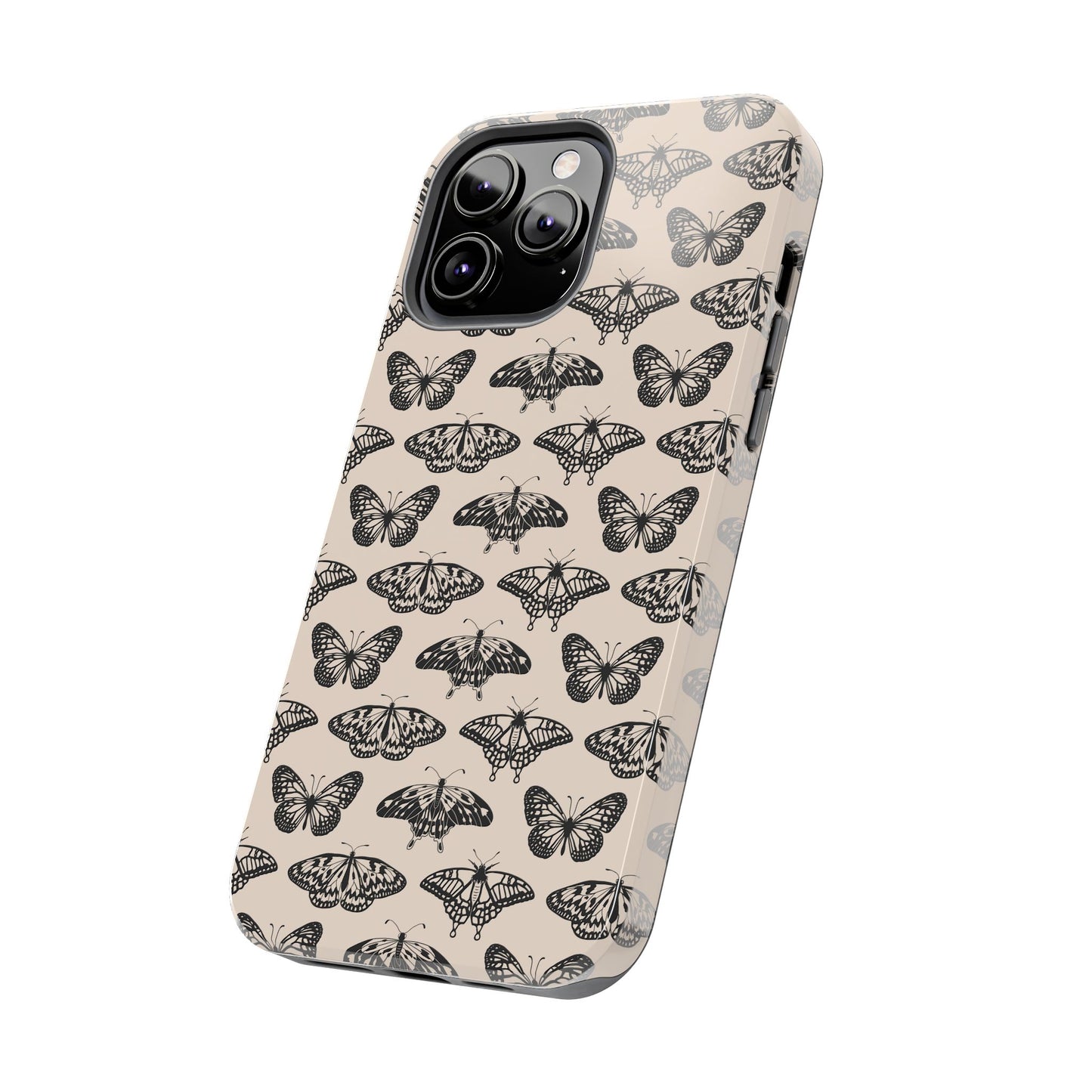 Vintage Black Butterfly Tough Phone Cases