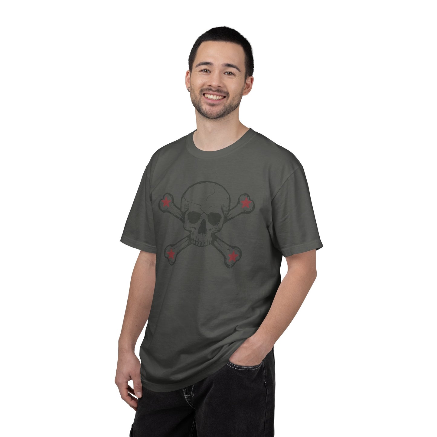 Skull and Bones Red Star Rock Tshirt