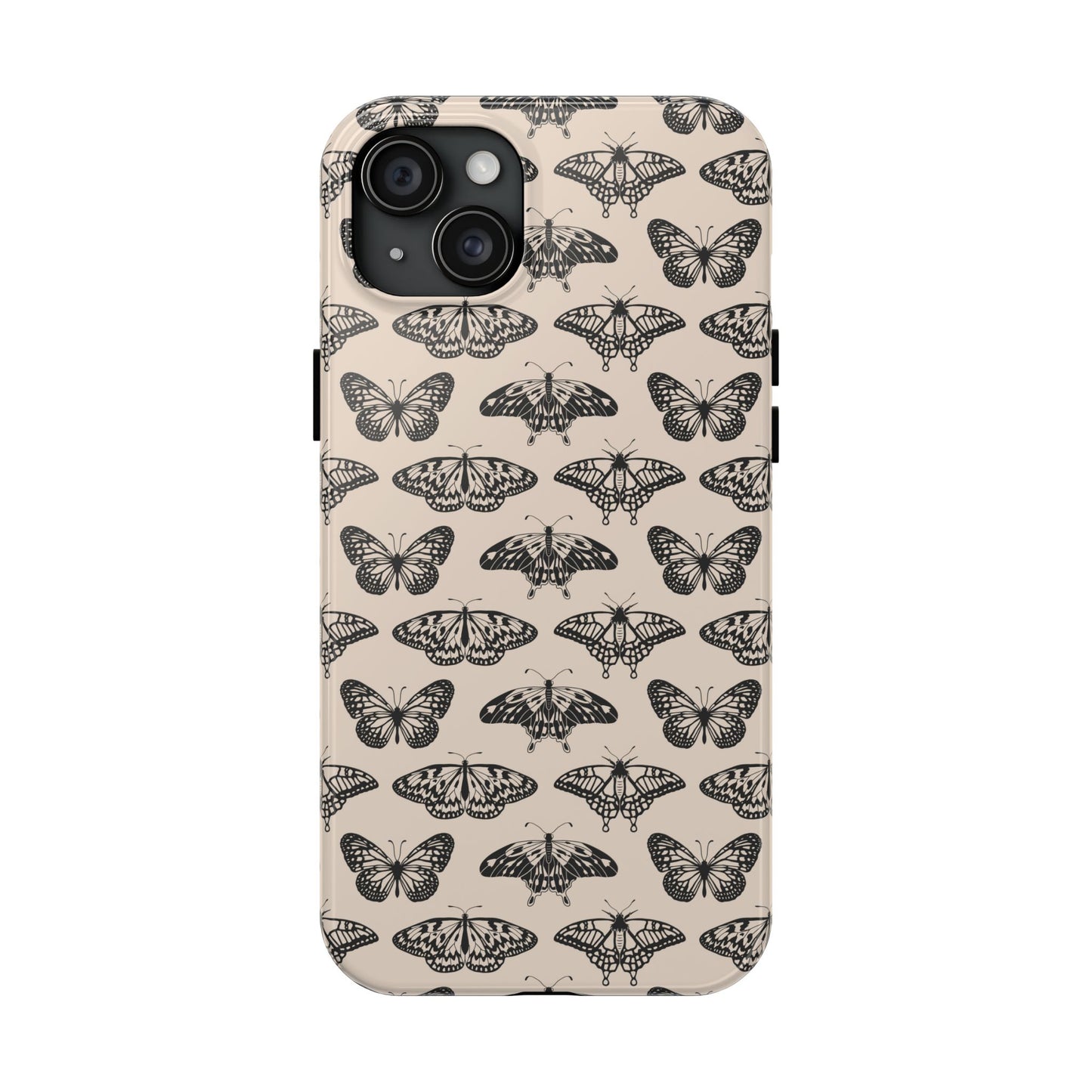 Vintage Black Butterfly Tough Phone Cases