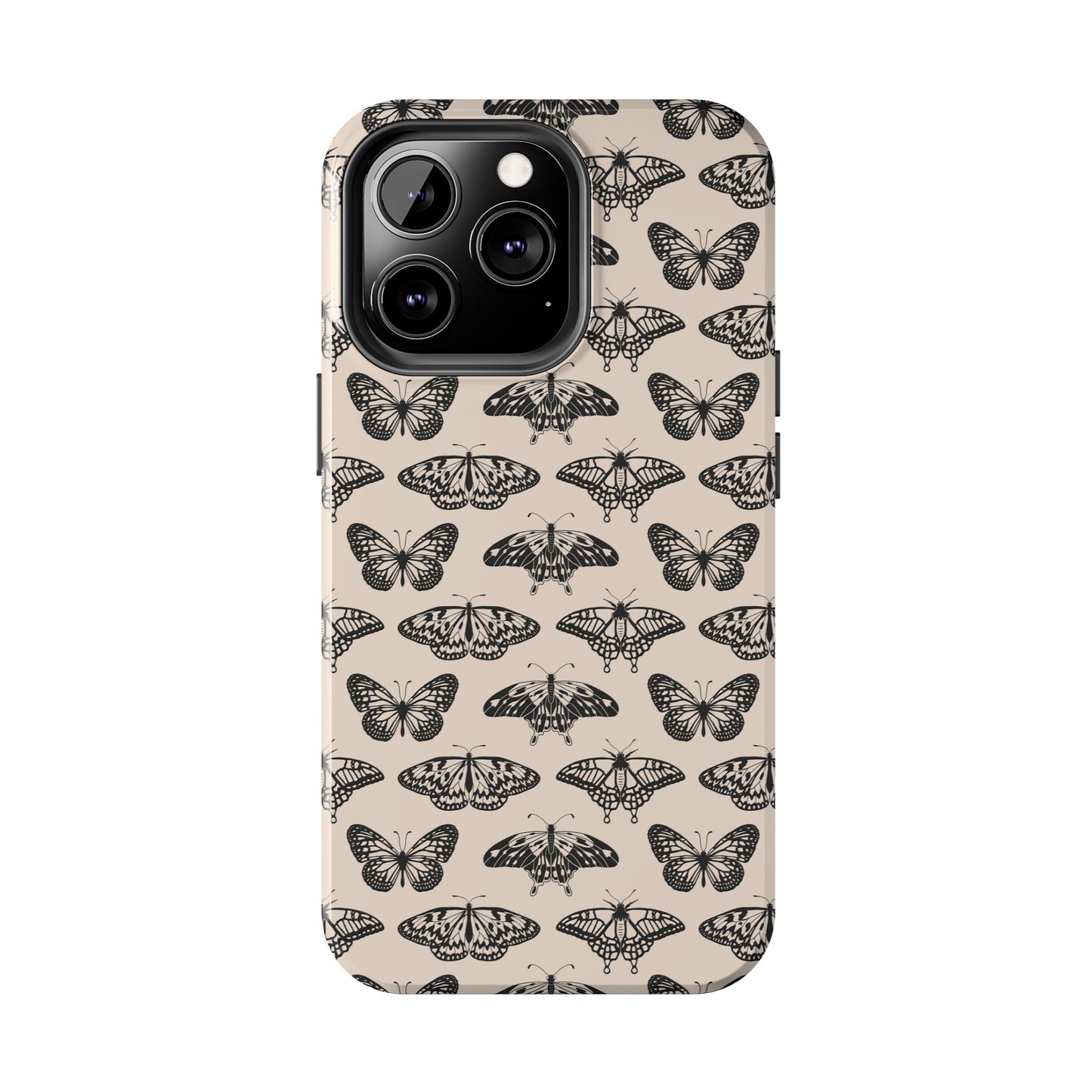 Vintage Black Butterfly Tough Phone Cases