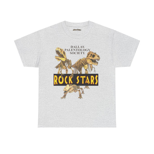 Rock Star Dinosaur Tee - Gildan 5000 Cotton Tshirt - Size S - 5x