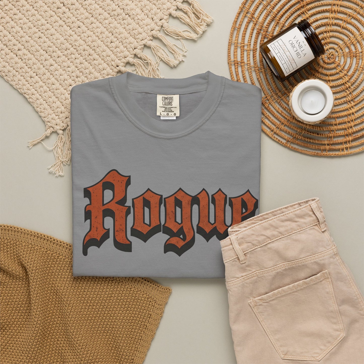 Gothic Rogue Text Comfort Graphic Tee
