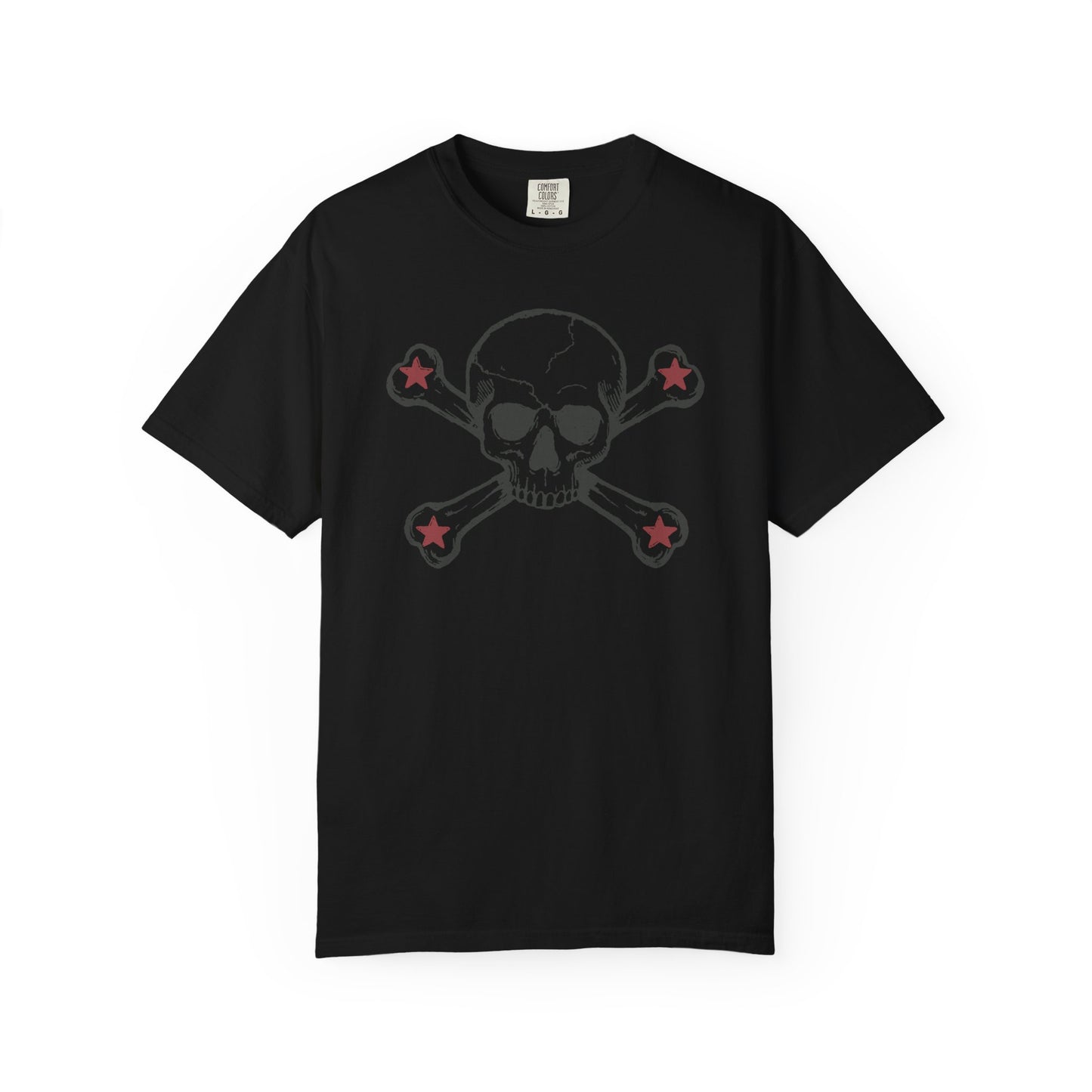 Skull and stars Rock-n-Roll Color Comfort Graphic Tee