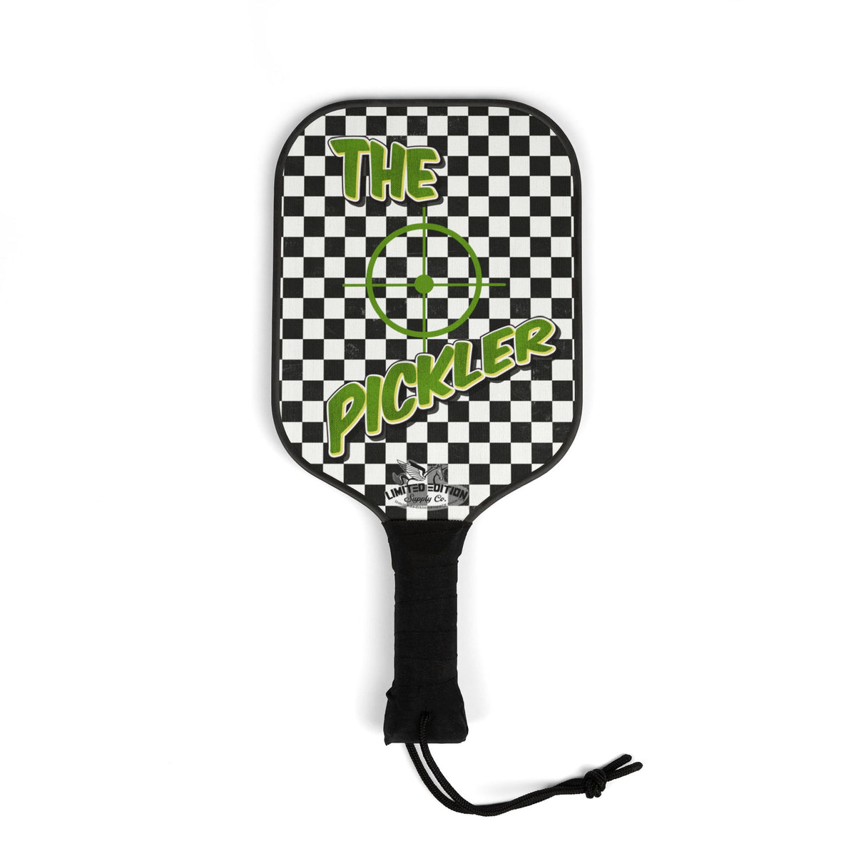 Pickleball Paddle Set – "The Pickler" Checkered Design with 2 Balls