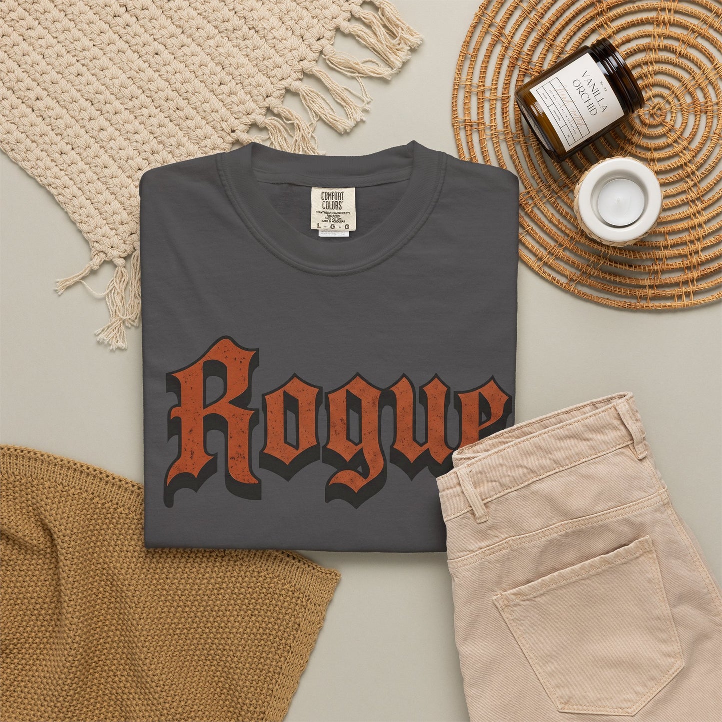 Gothic Rogue Text Comfort Graphic Tee