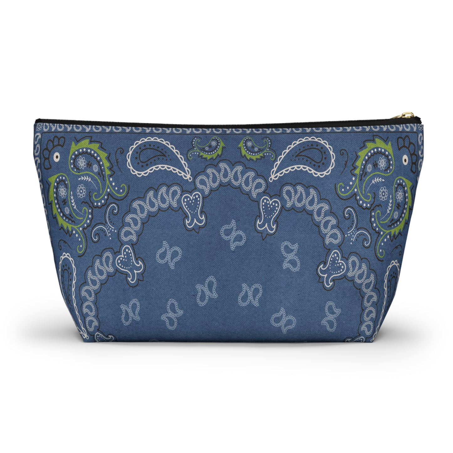 Blue Bandana Accessory Pouch w T-bottom