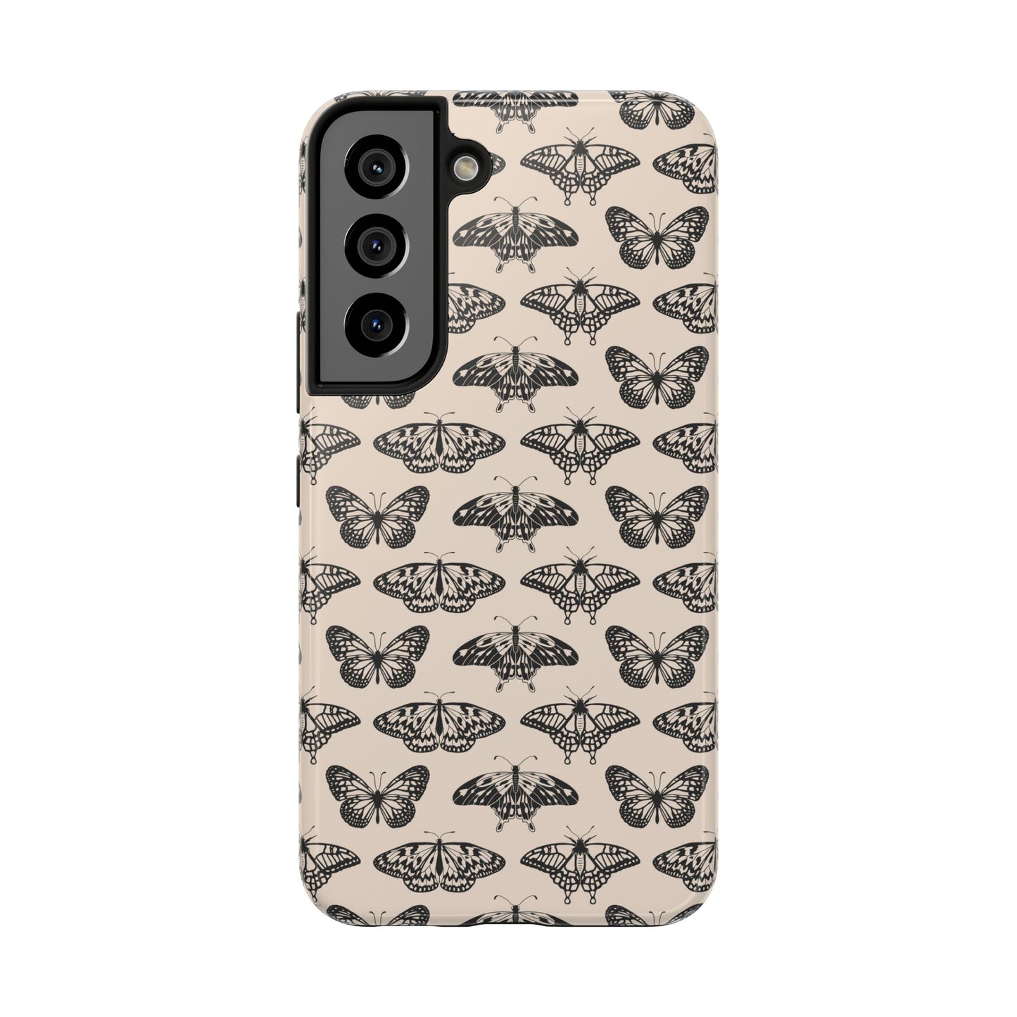 Vintage Black Butterfly Tough Phone Cases