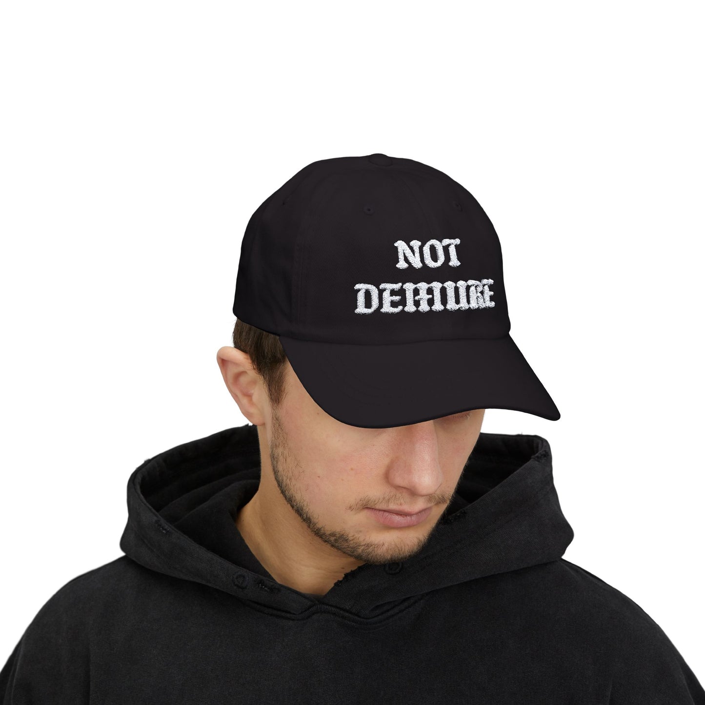 Not Demure Embroidery Classic Cap