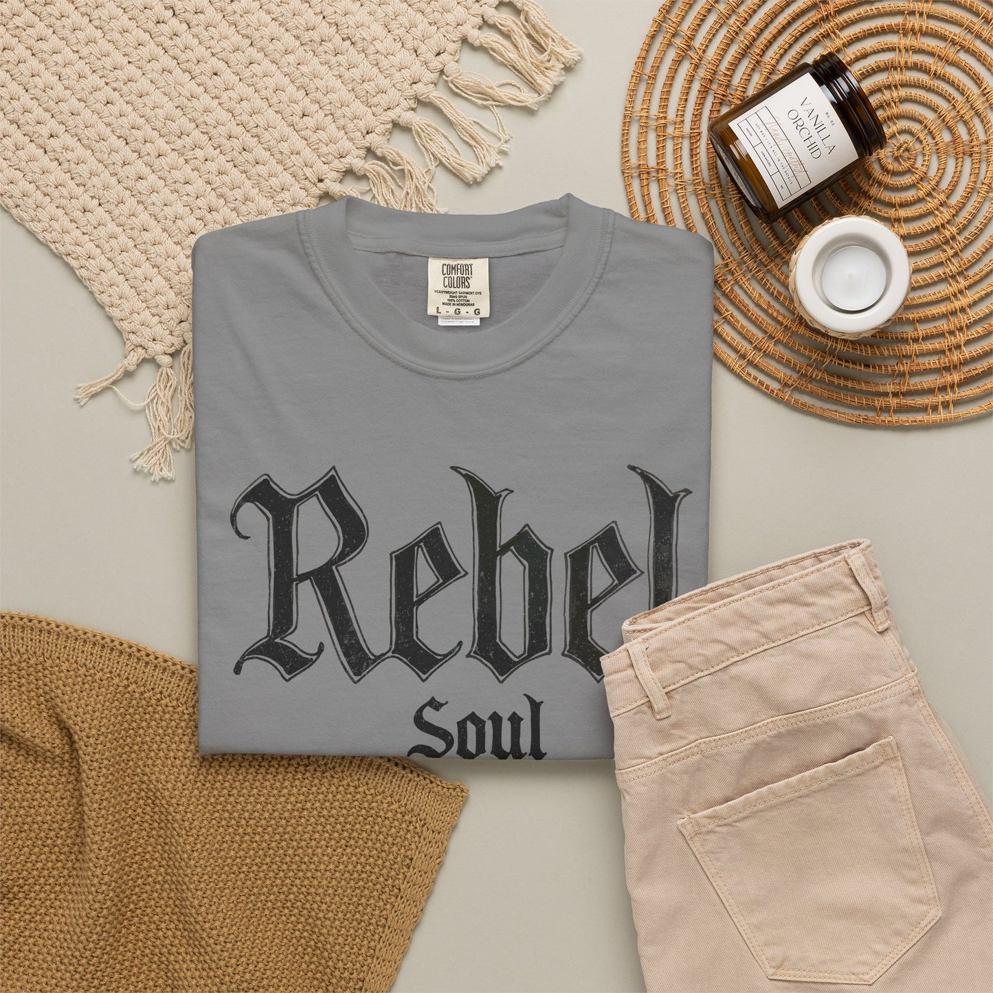 Gothic Rebel Soul Comfort Graphic Tee
