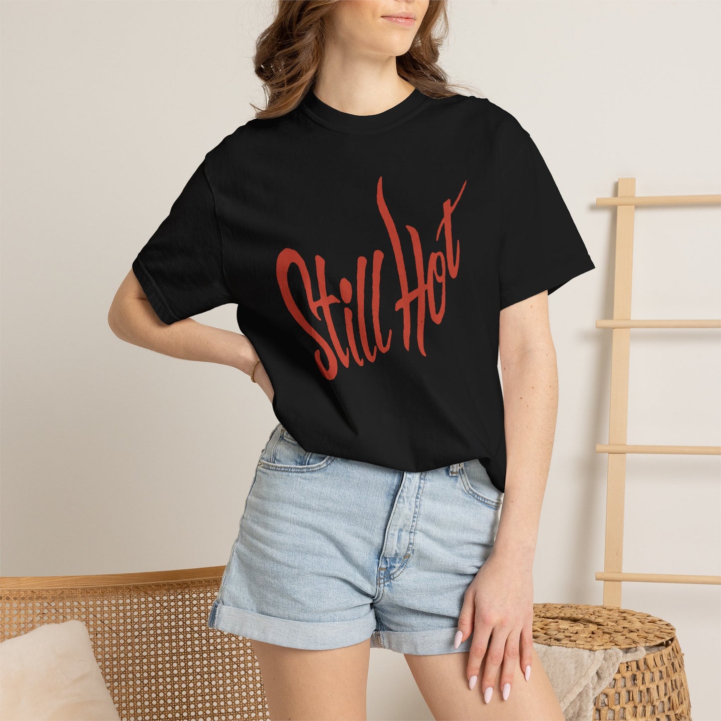 Vintage Still Hot text Comfort Graphic Tee